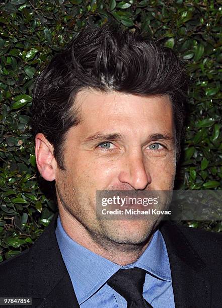 Actor Patrick Dempsey arrives at the Ferrari 458 Italia Brings Funds for Haiti Relief event at Fleur de Lys on March 18, 2010 in Los Angeles,...