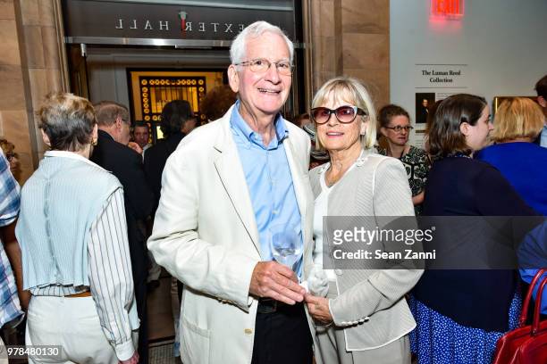 William Ginsberg and Inger Ginsberg attend the Opening Reception For "Celebrating Bill Cunningham" at New-York Historical Society on June 18, 2018 in...