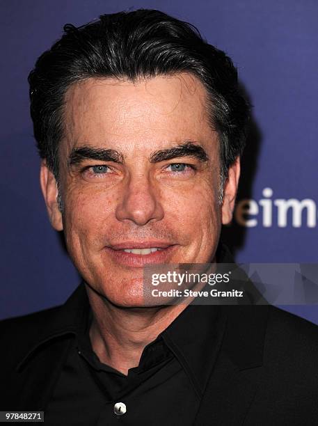 Peter Gallagher attends the 18th Annual "A Night At Sardi's" Fundraiser And Awards Dinner at The Beverly Hilton hotel on March 18, 2010 in Beverly...