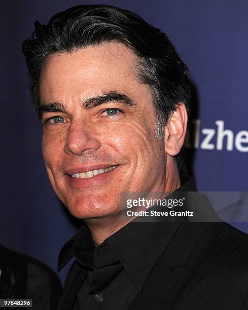 Peter Gallagher attends the 18th Annual "A Night At Sardi's" Fundraiser And Awards Dinner at The Beverly Hilton hotel on March 18, 2010 in Beverly...