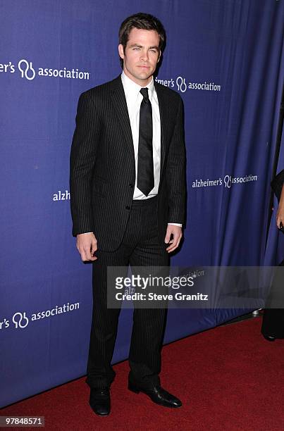 Chris Pine attends the 18th Annual "A Night At Sardi's" Fundraiser And Awards Dinner at The Beverly Hilton hotel on March 18, 2010 in Beverly Hills,...