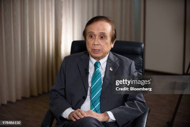 Ernesto Pernia, the Philippine's economic planning secretary, speaks during an interview in Tokyo, Japan, on Tuesday, June 19, 2018. Philippine...