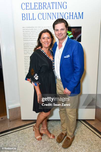 Elizabeth Fiore and James Salomon attend the Opening Reception For "Celebrating Bill Cunningham" at New-York Historical Society on June 18, 2018 in...