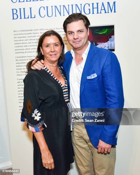 Elizabeth Fiore and James Salomon attend the Opening Reception For "Celebrating Bill Cunningham" at New-York Historical Society on June 18, 2018 in...