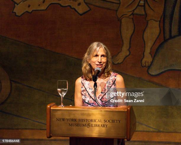 Louise Mirrer attends the Opening Reception For "Celebrating Bill Cunningham" at New-York Historical Society on June 18, 2018 in New York City.