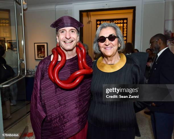 Timothy John and Guest attend the Opening Reception For "Celebrating Bill Cunningham" at New-York Historical Society on June 18, 2018 in New York...