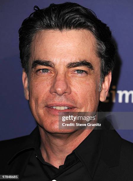 Peter Gallagher attends the 18th Annual "A Night At Sardi's" Fundraiser And Awards Dinner at The Beverly Hilton hotel on March 18, 2010 in Beverly...