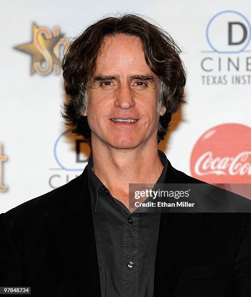 Director Jay Roach, recipient of the Comedy Director of the Decade Award, arrives at the ShoWest awards ceremony at the Paris Las Vegas during...