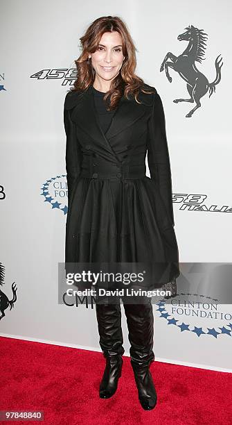 Actress Jo Champa attends Ferrari's charity auction of it's 1st Ferrari 458 Italia in North America at Fleur de Lys on March 18, 2010 in Los Angeles,...