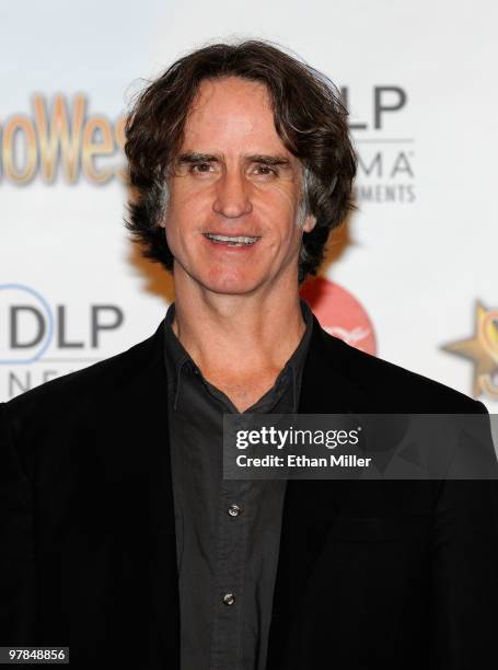 Director Jay Roach, recipient of the Comedy Director of the Decade Award, arrives at the ShoWest awards ceremony at the Paris Las Vegas during...