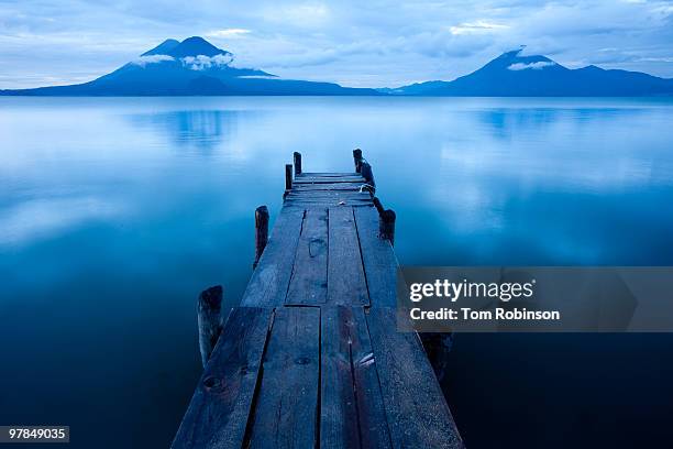 lago de atitlan, guatemala. - panajachel stock pictures, royalty-free photos & images