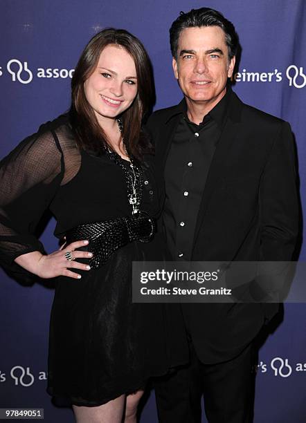 Peter Gallagher attends the 18th Annual "A Night At Sardi's" Fundraiser And Awards Dinner at The Beverly Hilton hotel on March 18, 2010 in Beverly...