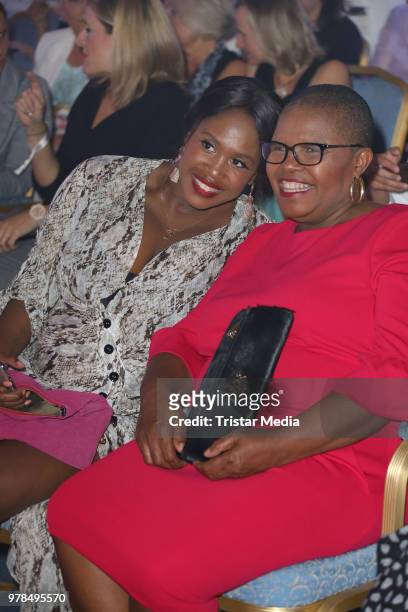 Motsi Mabuse and her mother Dudu Mabuse during the Ernsting's Family Fashion event on June 18, 2018 in Hamburg, Germany.