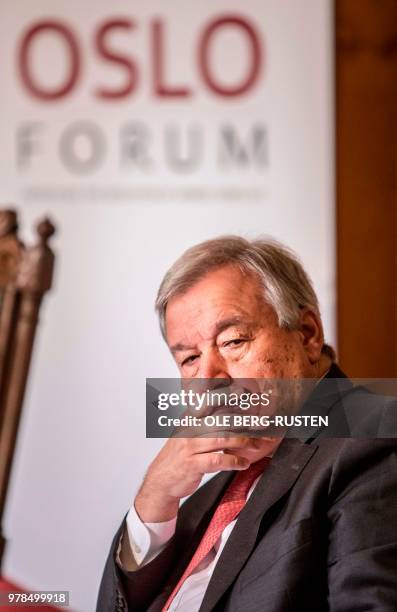 Secretary General Antonio Guterres attends the annual Oslo Forum, a meeting place for leaders from all over the world, hosted by Minister of Foreign...