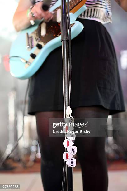 Bethany Cosentino of Best Coast performs onstage at Levi's Fader Fort as part of SXSW 2010 on March 18, 2010 in Austin, Texas.