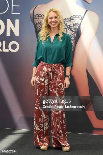Carole Richert of the serie "Clem" attends a photocall during the 58th Monte Carlo TV Festival on June 19, 2018 in Monte-Carlo, Monaco.