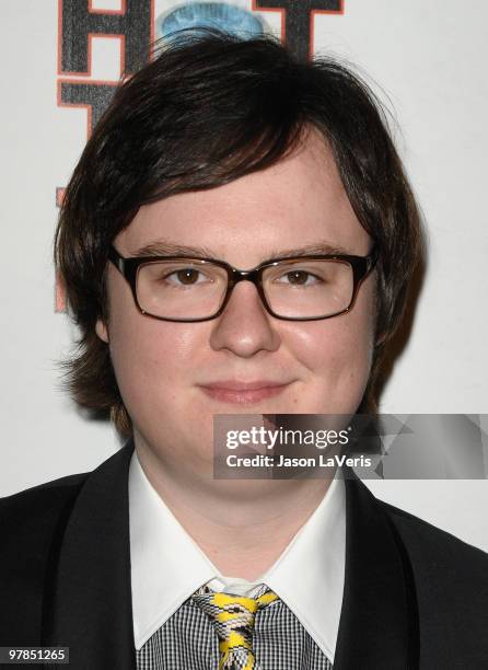 Actor Clark Duke attends the after party for the premiere of "Hot Tub Time Machine" at Cabana Club on March 17, 2010 in Hollywood, California.