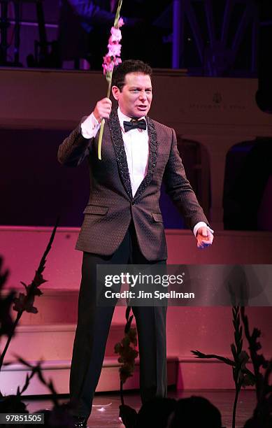 Michael Feinstein attends the opening night of "All About Me" on Broadway at Henry Miller's Theatre on March 18, 2010 in New York City.