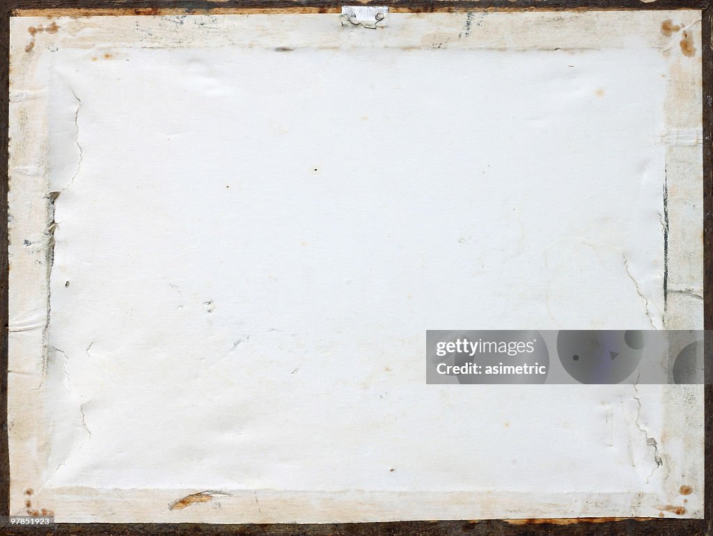 Back side of an old picture frame