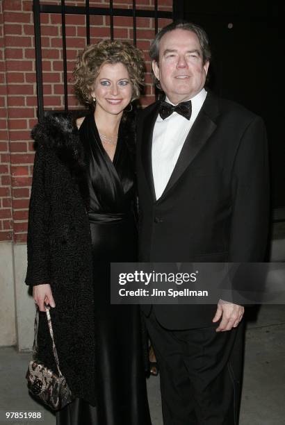 Jimmy Webb and guest attend the opening night of "All About Me" on Broadway at Henry Miller's Theatre on March 18, 2010 in New York City.