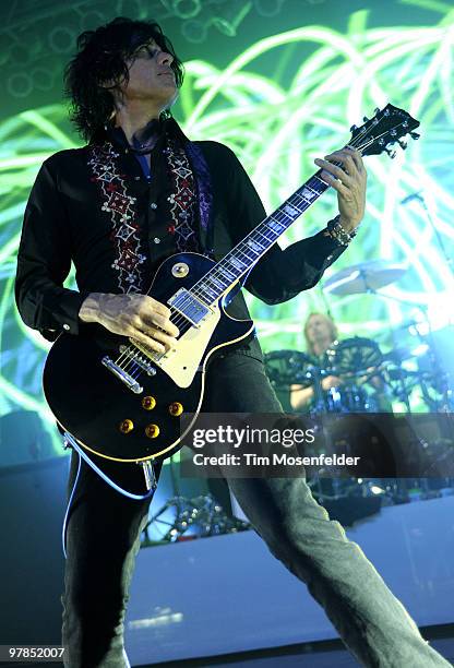 Dean DeLeo of the Stone Temple Pilots performs at the Austin Music Hall as part of SXSW 2010 on March 18, 2010 in Austin, Texas.