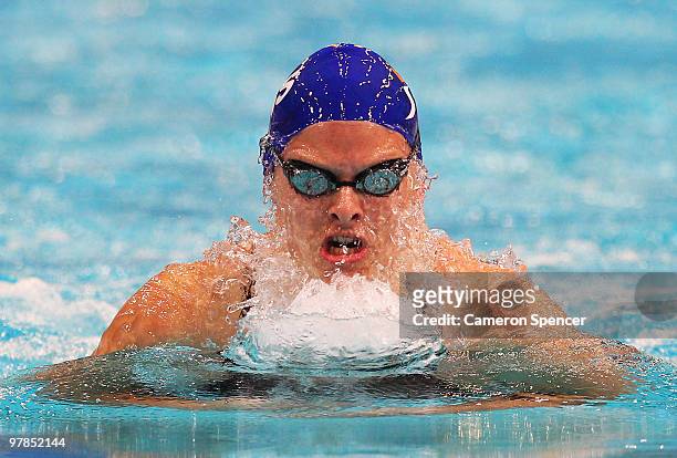 Leisel Jones of Queensland competes in the semi-final of the women's 100m breaststroke during day four of the 2010 Australian Swimming Championships...