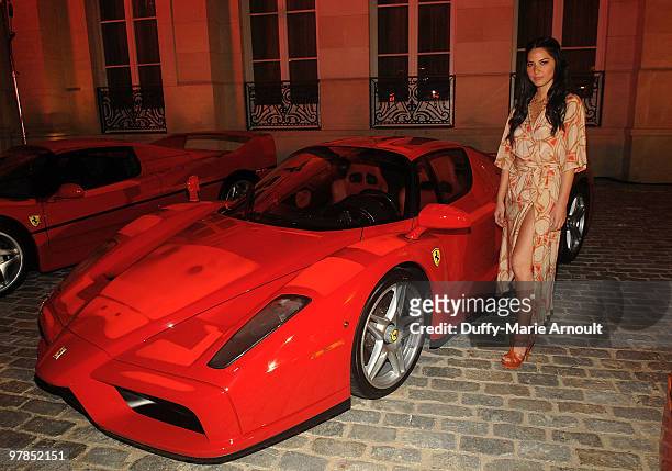 Olivia Munn attends Ferrari 458 Italia Brings Funds for Haiti Relief at Fleur de Lys on March 18, 2010 in Los Angeles, California.
