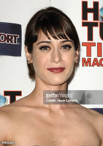 Actress Lizzy Caplan attends the after party for the premiere of "Hot Tub Time Machine" at Cabana Club on March 17, 2010 in Hollywood, California.