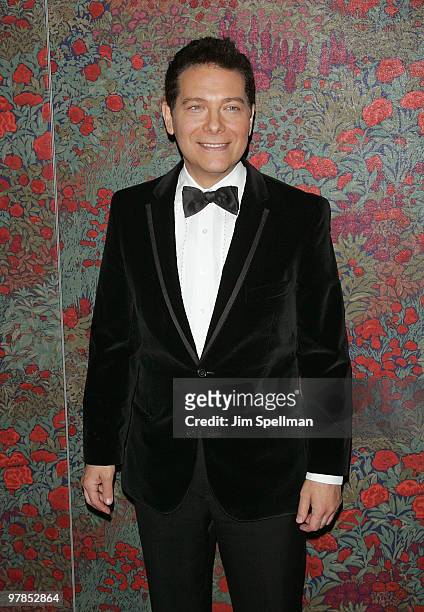Michael Feinstein attends the opening night party for "All About Me" on Broadway at Brasserie 8 1/2 on March 18, 2010 in New York City.