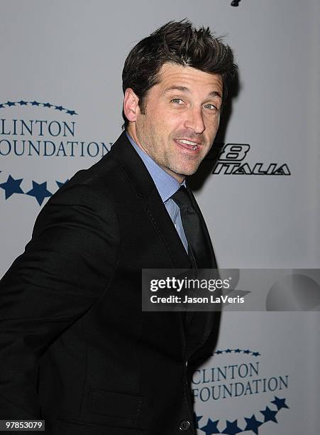 Actor Patrick Dempsey attends the Ferrari 458 Italia North American celebrity auction to benefit Haiti at Fleur de Lys on March 18, 2010 in Los...