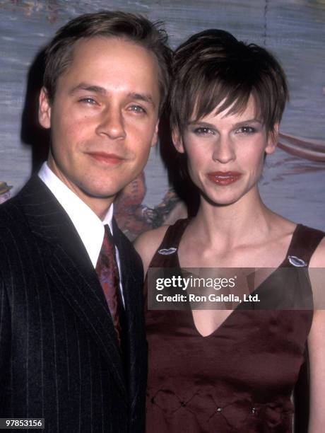 Actor Chad Lowe and actress Hilary Swank attend the 71st Annual National Board of Review of Motion Pictures Awards on January 18, 2000 at Tavern on...