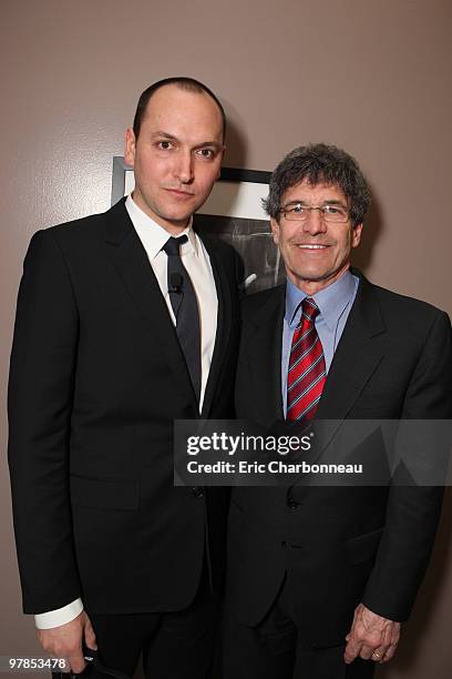 Director Louis Leterrier and Warner's Alan Horn at Warner Bros ShoWest Presentation at ShoWest Convention on March 18, 2010 at the Paris Las Vegas in...