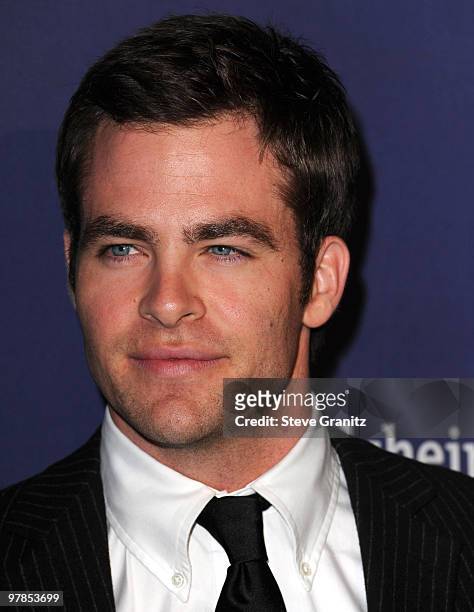 Chris Pine attends the 18th Annual "A Night At Sardi's" Fundraiser And Awards Dinner at The Beverly Hilton hotel on March 18, 2010 in Beverly Hills,...