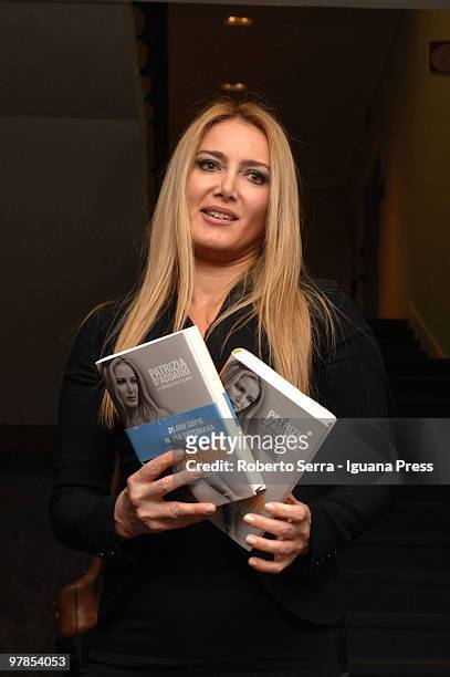 Patrizia D'Addario launch her's book "Gradisca Presidente" in a public conference organized by Valerio D'Alessio of Italia dei Valori party at Hotel...