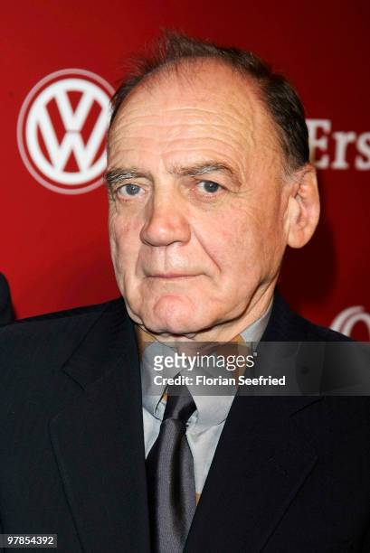 New presidents of the German Film Academy, actor Bruno Ganz attends the 'Deutscher Filmpreis 2010' press conference at the lecture hall of the...
