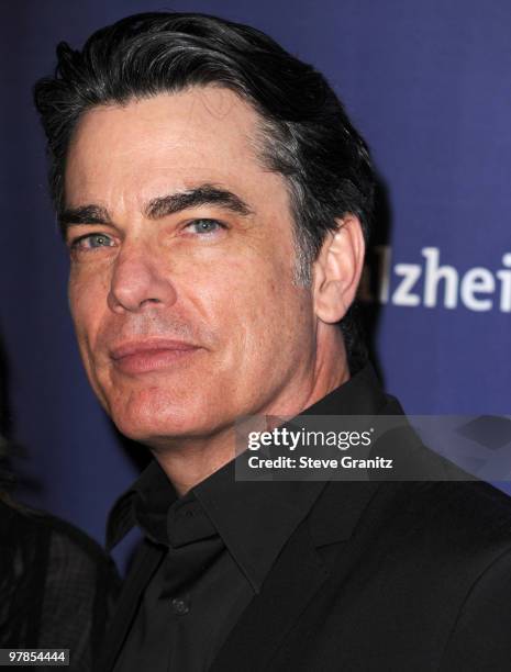 Peter Gallagher attends the 18th Annual "A Night At Sardi's" Fundraiser And Awards Dinner at The Beverly Hilton hotel on March 18, 2010 in Beverly...