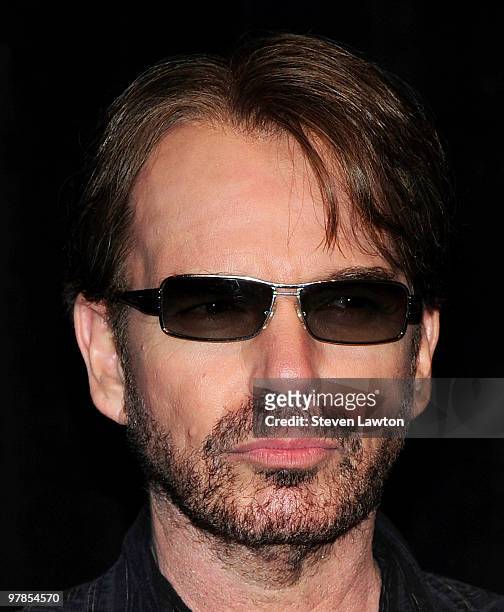 Actor Billy Bob Thornton arrives at the CBS Films presentation to promote his upcoming movie 'Faster' at Paris Las Vegas during ShoWest, the official...