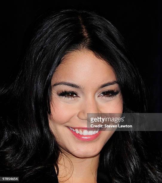 Actress Vanessa Hudgens arrives at the CBS Films presentation to promote her upcoming movie 'Beastly' at Paris Las Vegas during ShoWest, the official...