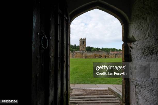 General view of Mount Grace Priory ahead of a media event to launch a new arts and craft style garden created by garden designer Chris Beardshaw on...