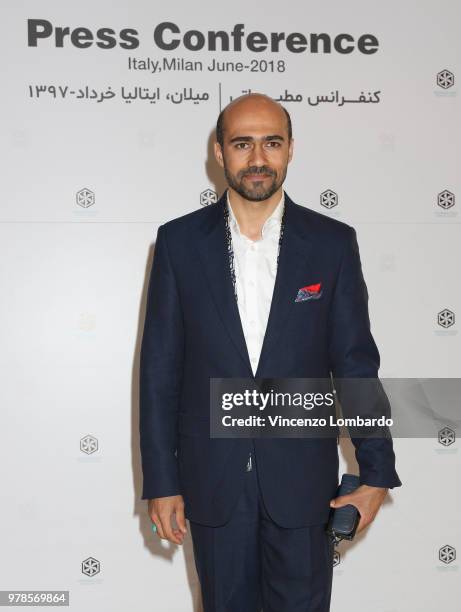 Javad Sedghamiz attends the Persian Idea press conference on June 19, 2018 in Milan, Italy.