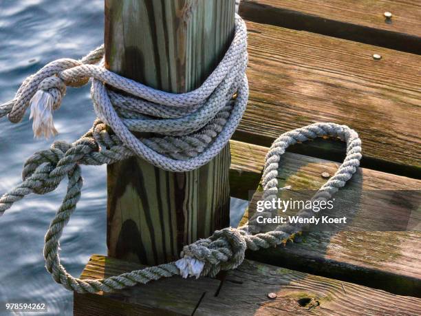 Wrapping Rope On Boat Piling 490 Wendy Boat Stock Photos, High-Res Pictures, and Images - Getty Images