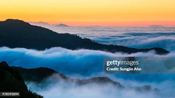 before sunrise at malibu - sungjin ahn stock-fotos und bilder