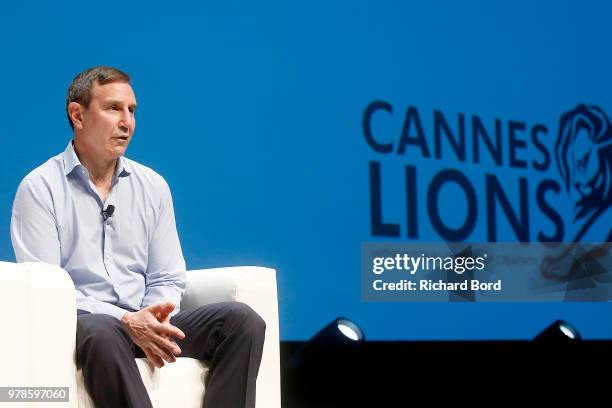 Richard Edelman speaks onstage during the Edelman session at the Cannes Lions Festival 2018 on June 19, 2018 in Cannes, France.