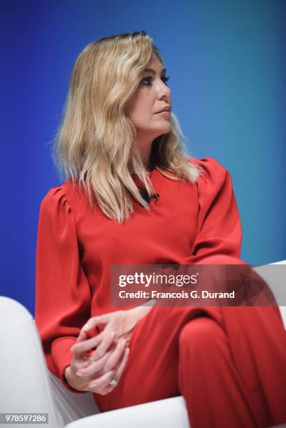 Ellen Pompeo speaks onstage during the Edelman session at the Cannes Lions Festival 2018 on June 19, 2018 in Cannes, France.