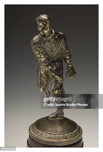 Vintage baseball trophy photographed in the studio on March 18, 2010 in Los Angeles, California.