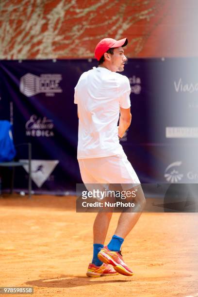 Gianluca Mager during match between Alejandro Gonzalez and Gianluca Mager during day 4 at the Internazionali di Tennis Citt dell'Aquila in L'Aquila,...