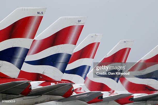 British Airways plane prepares to depart Heathrow Airport on March 19, 2010 in London, England. The planned three day strike by BA cabin crew this...