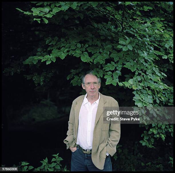 Author Ian McEwan poses for a portrait session on August 11 High Wycombe,GBR.