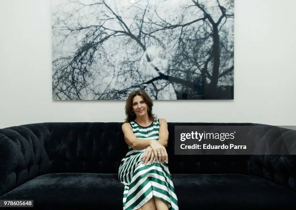 Actress Pastora Vega attends the Doctor Moises Amselem press conference at Moises Amselem clinic on June 19, 2018 in Madrid, Spain.