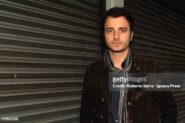 Actor Nicolas Vaporidis attends press preview for "Tutto L'Amore Del Mondo" at cinema Capitol on March 19, 2010 in Bologna, Italy.